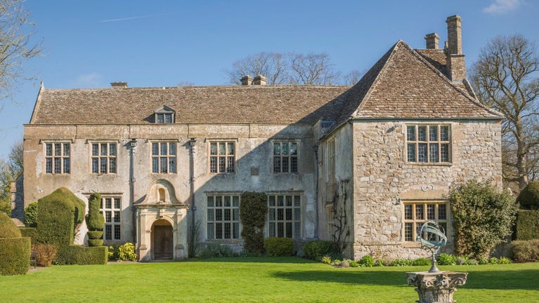A view of the south front of Avebury Manor in Wiltshire